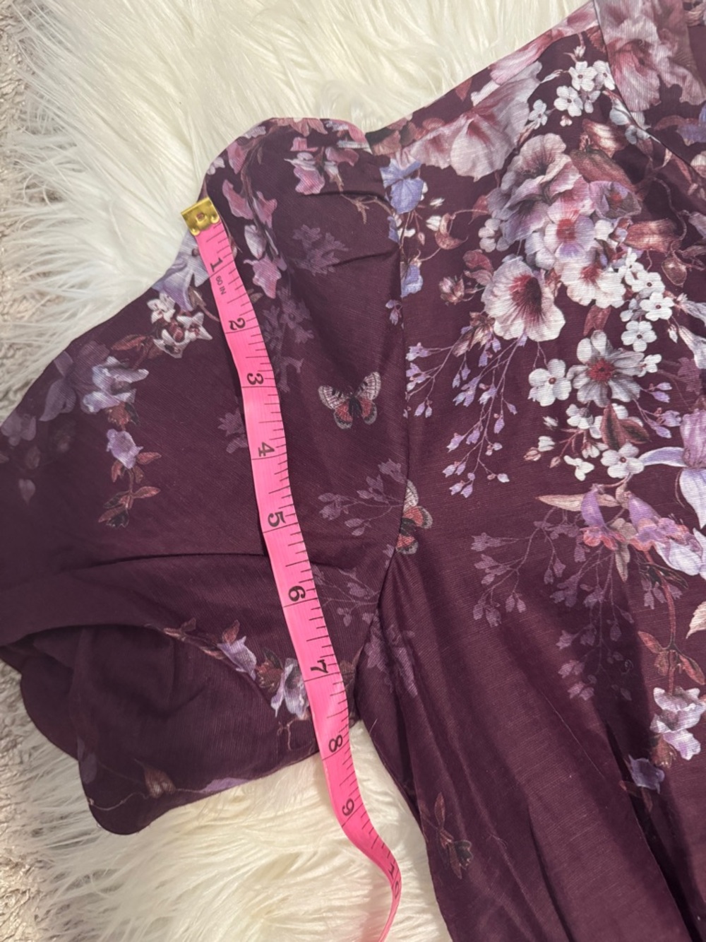 Forever New Plum Floral Maxi Dress - Picture 9 of 12